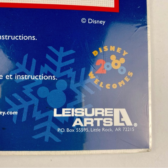 Disney Mickey Unlimited Cross Stitch Kit Holiday Sleigh 113414 New Sealed - Picture 5 of 8